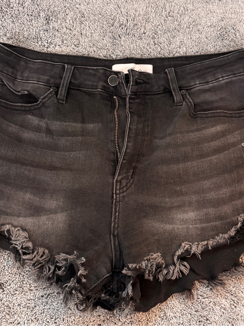 Kancan Black Distressed Women’s Denim Shorts